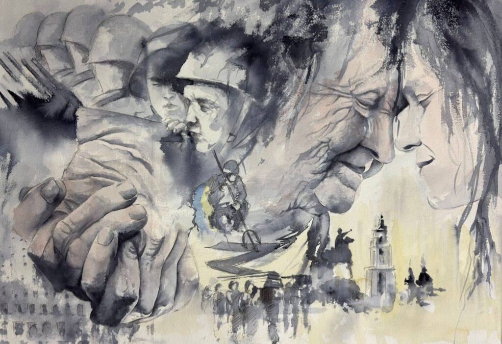 Acuarela sobre la guerra